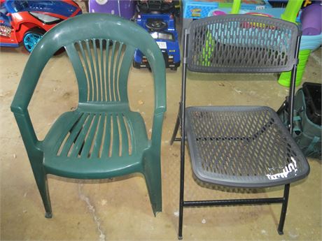 Folding Chair, Plastic Chair