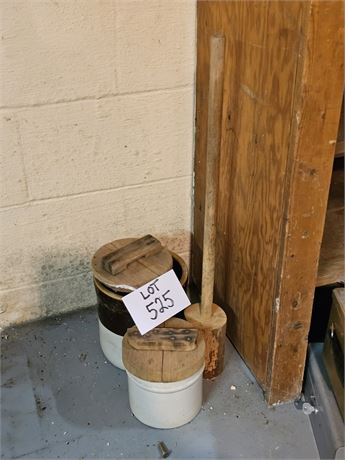 Antique Mixed Size Crocks