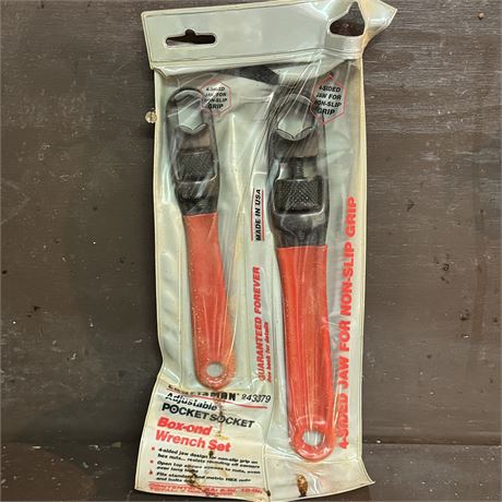New Craftsman Adjustable Pocket Socket Box-End Wrench Set