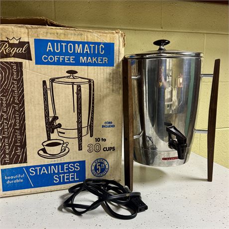 Regal Stainless Steel 10-30 Cup Coffee Maker