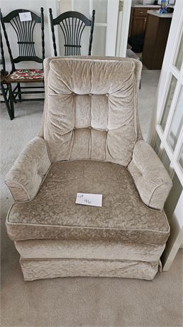 Crush Velvet Taupe Arm Chair