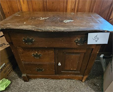 Antique Wood Wash Stand