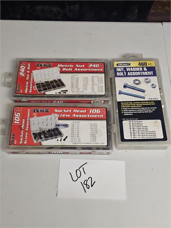 Tekz Metric Nut & Bolt Sets 240pcs, Socket Head Screws & Hardware Set