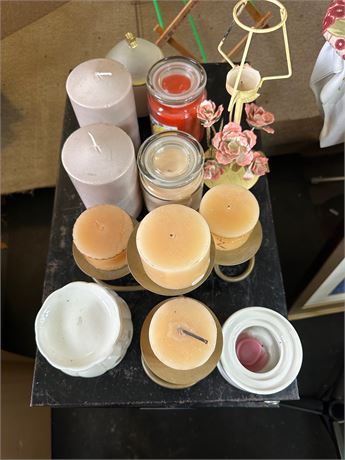 Candles and Candle holders