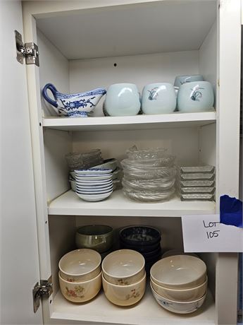 Mixed Cupboard Cleanout:Plates/Bowls & More