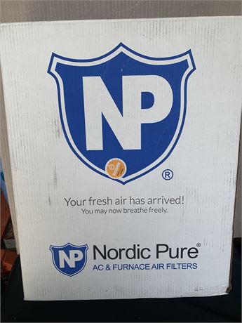 Nordic Pure Furnace Air Filters 18 x 24 x 2 Lot Of 3