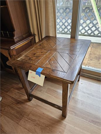 Vintage Wood End Table