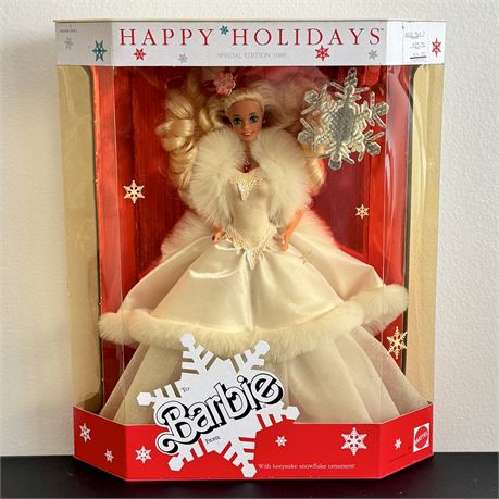 1989 Happy Holidays Special Edition Barbie Doll