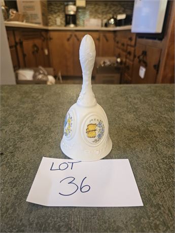 Fenton HP Signed Butterfly Bell