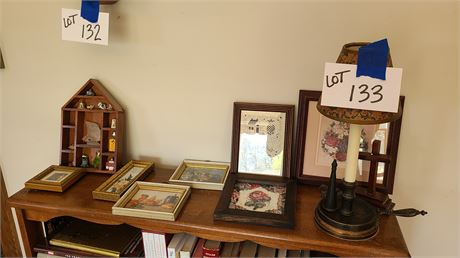 Mixed Home Decor : Candle Stick Lamp / Miniature Collectibles & Mixed Art