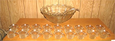 Large Punch Bowl, 18 Cups