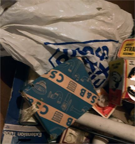 Mixed Box Of Plumbing Hardware/Supplies