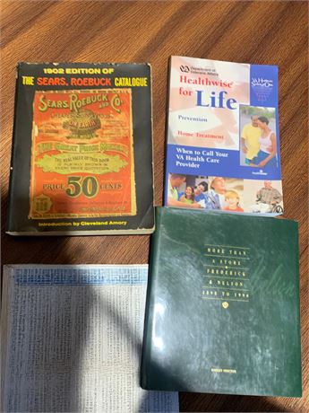 Vintage Book Lot of 3 - 1902 Edition Sears Roebuck, More Than a Store & More