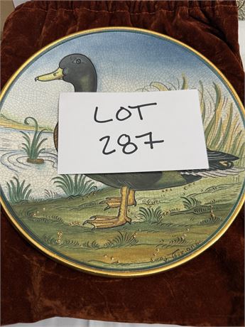 Vintage Mallard Duck Veneto Flair Plate #17/2000 V. Tiziano