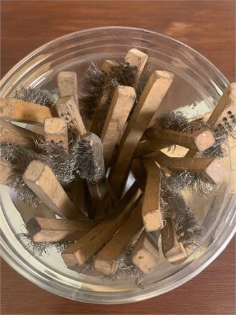 Vintage Wooden Brushes Lot