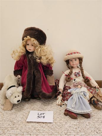 Boyd Dolls&Bears:'98 Lara Limited 11,929/12,000 & 2000 Cassidy Limited 1341/12k