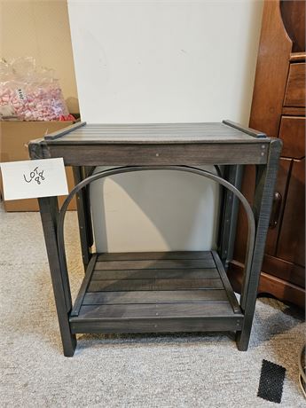 Greytone Wood Side Table