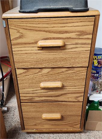 3 Drawer Cabinet with Contents