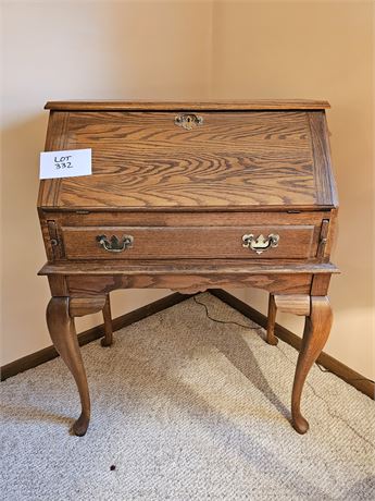 Ohio Country Oak Wood Secretary Desk