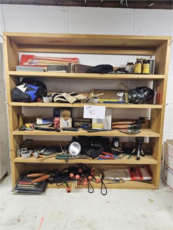 Shelf Cleanout- Hand Tools, Brushes, Bullet Molds, Lights & More