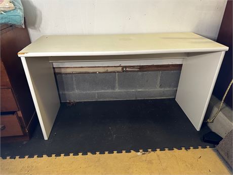 Large White Desk