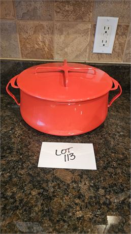 Dansk Red Enamel Cookpot