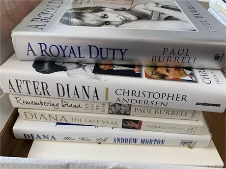 Princess Diana "Di" Of Wales Book Lot