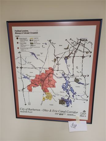 City of Barberton Canal Corridor Framed Poster