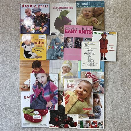 Knitting for BABY Books Lot!