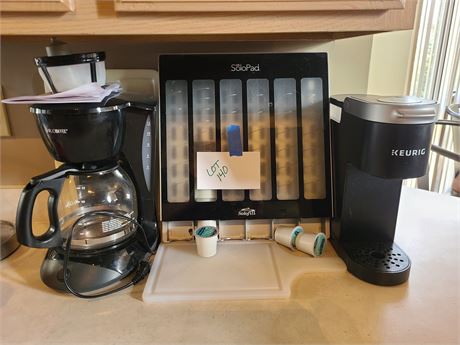 Keurig Coffee Maker / K-Cup Storage & Mr.Coffee 12 Cup Maker