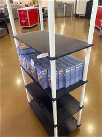 Plastic 5 Shelf Storage Unit (DOES NOT INCLUDE CONTENTS)