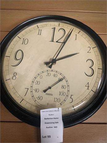 Springfield Antique Look Battery Operated Plastic Wall Clock