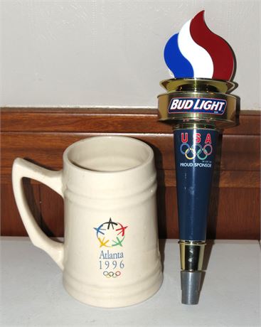 1996 Olympics Mug, Beer Tap Handle