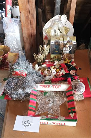 Vintage Christmas Pixie, Tree Toppers, Garland, Hold Howard & More