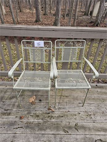 Two Wrought Iron Chairs