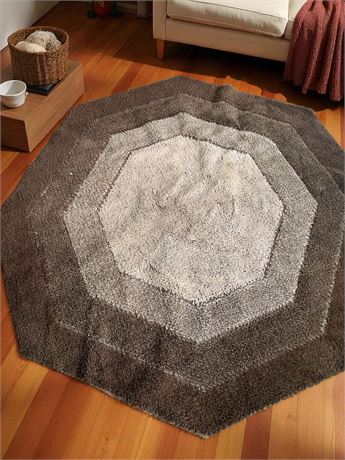 Decorative Octagon Floor Rug - 57.5 X 57.5