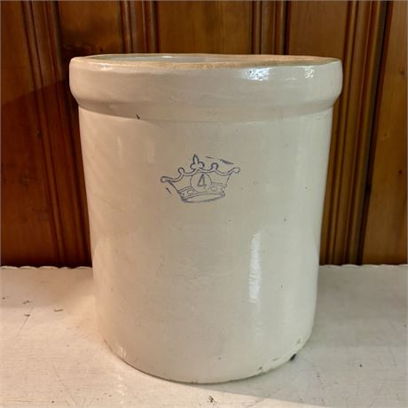 Primitive Ransbottom 4 Gallon Stoneware Crock