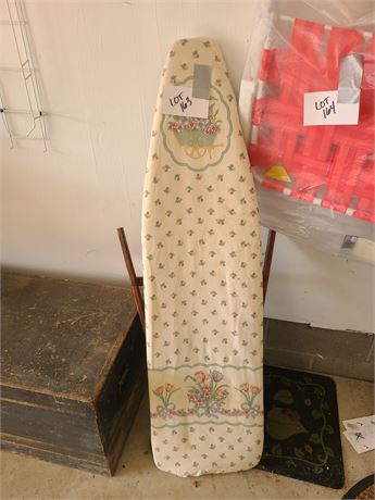 Vintage Wood Standard Size Ironing Board with Cover