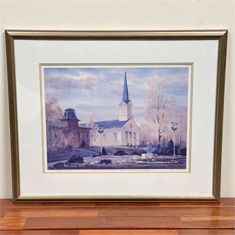 Marc Moon Signed and Inscribed Artist Proof Framed Lithograph - 27.75 x 22.75"