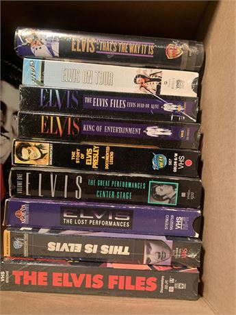 Vintage Elvis Presley VHS Tapes - Documentaries, Performances