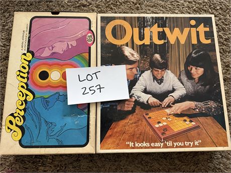 Vintage Board Games Preception & Outwit