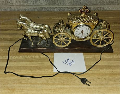 Gibraltar Gold Metal Royal Carriage Clock Works