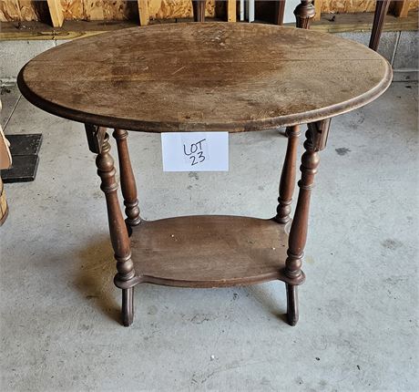 Antique Wood Side Table