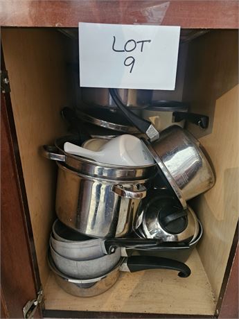 Cupboard Cleanout Mixed Pots & Pans, Club , Wearever & More