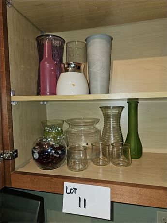 Mixed Size Floral Vases