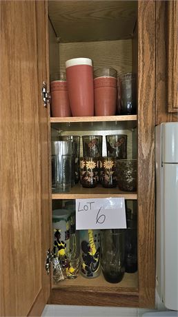 Cupboard Cleanout- MCM Libby Tribal Frosted Tea Glasses, MCM Blendo Ice Orange T