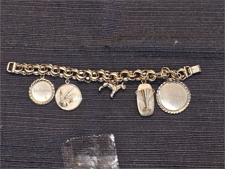 Sterling Charm Bracelet 1960's Era