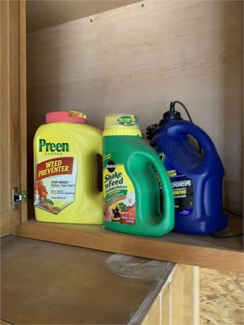 Garage Cupboard Cleanout - Lawn  & Garden Chemicals