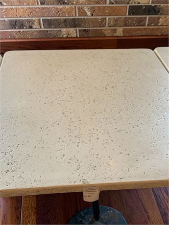 Textured Formica Terrazzo-Style Square Dining Table