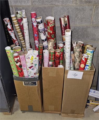 Large Amount Of Christmas Wrapping Paper